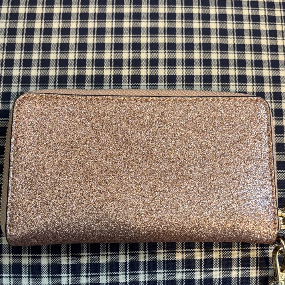 Michael Kors Sparkling Rose Gold Wristlet/phone case - Picture 4 of 7